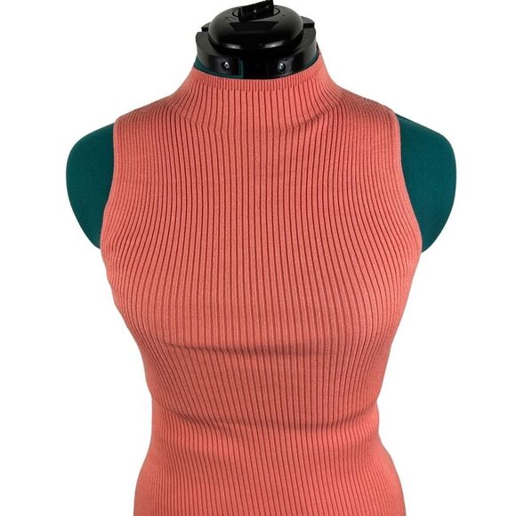 Aritzia Babaton Coral Midi Dress- size M - Picture 1 of 12